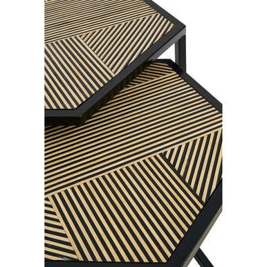 Babita Set Of 2 Hexagon Side Tables - Image 9