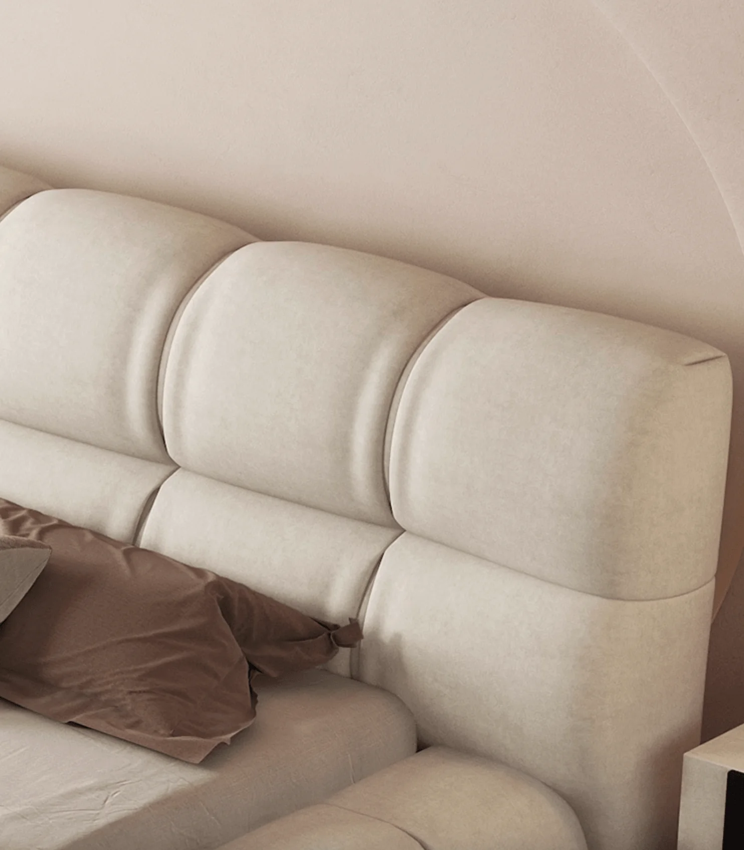 Bader King Size / Super King Size Bed, Velvet - Image 5