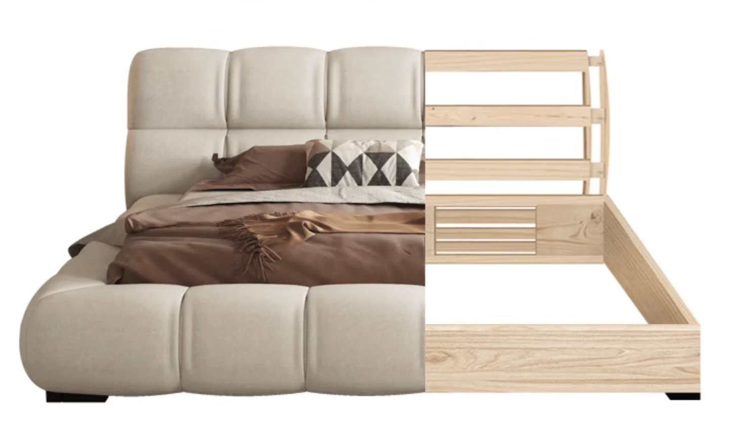 Bader King Size / Super King Size Bed, Velvet - Image 9