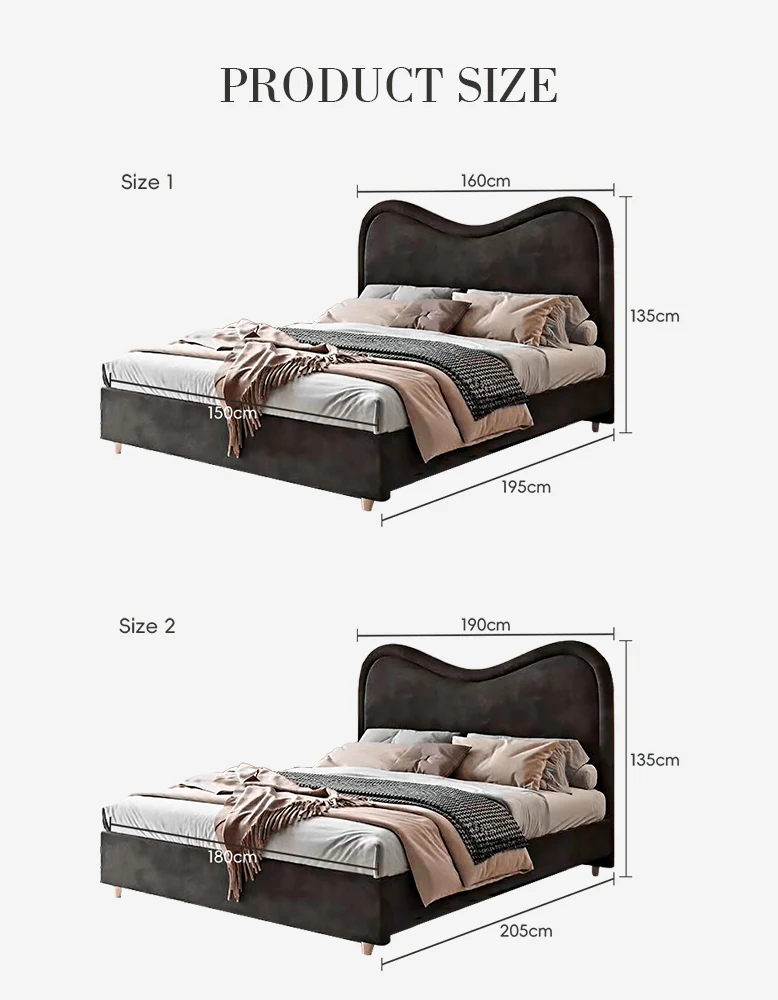 Baeyer King Size / Super King Size Bed, Velvet - Image 18