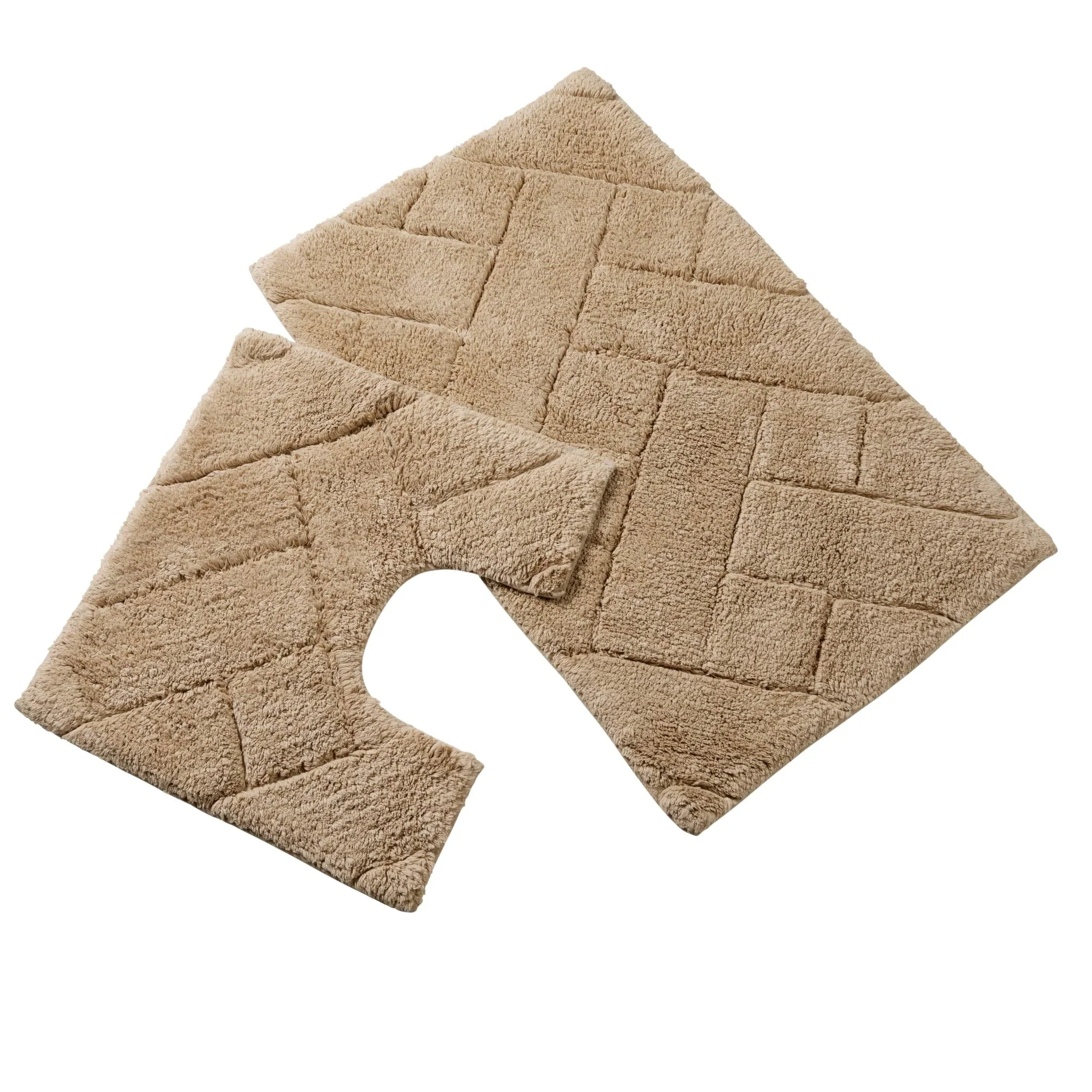 Bali Bath Mat & Pedestal Set Luxurious Super Absorbent Extra-Soft Cotton Mats for Bathroom Comfort and Style in Multiple Colours - Image 2