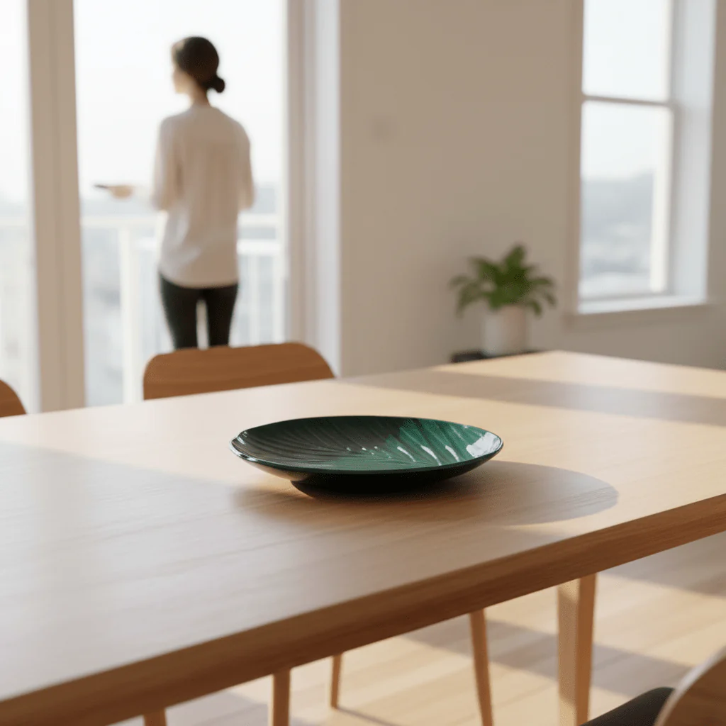 Bali Dark Green Canape Plate - Image 2