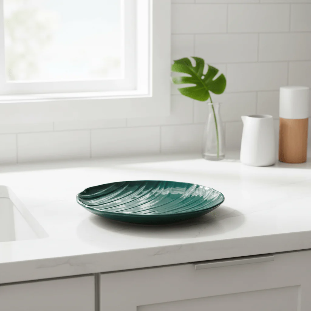 Bali Dark Green Canape Plate - Image 4