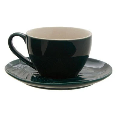 Bali Dark Green Cup And Saucer - Image 6