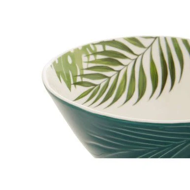 Bali Dark Green Large Salad Bowl - Image 12