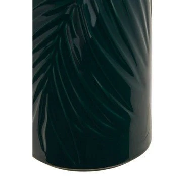 Bali Dark Green Large Storage Jar with Bamboo Lid - Image 8