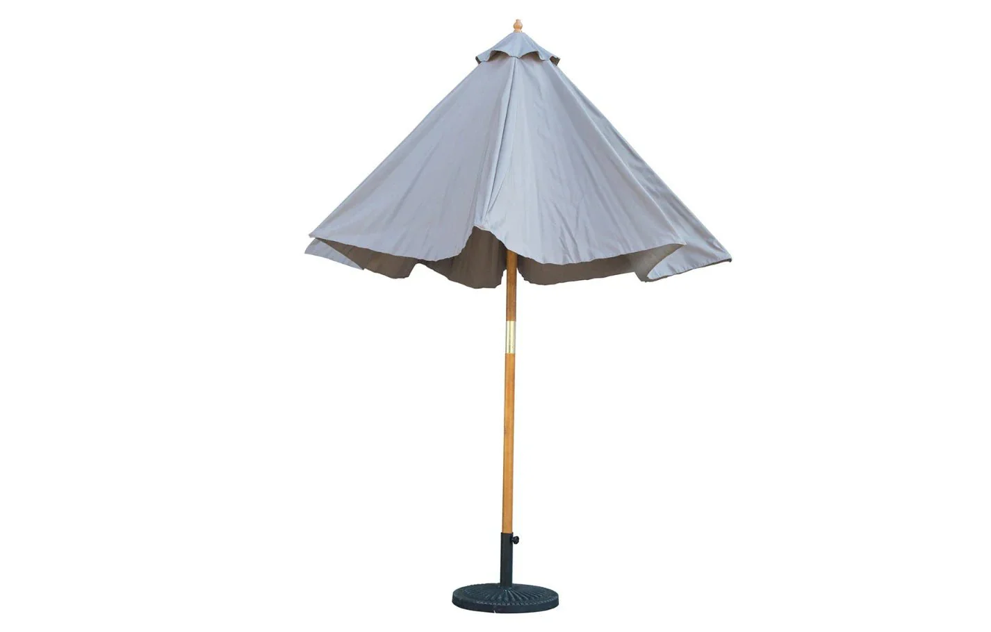Bali Grey Wooden Parasol 2.85m - Image 6