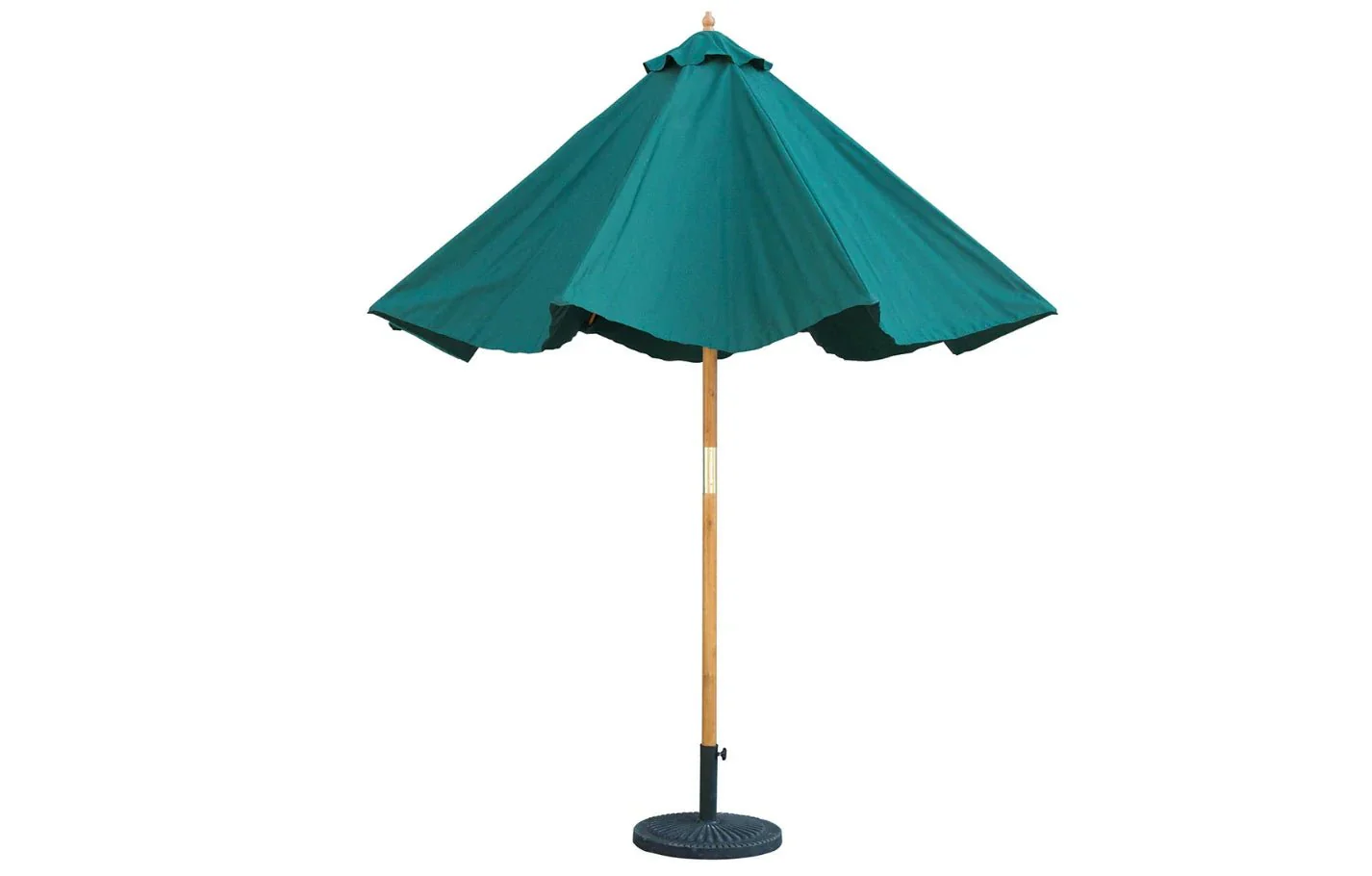 Bali Hunter Green Wooden Parasol 2.85m - Image 6