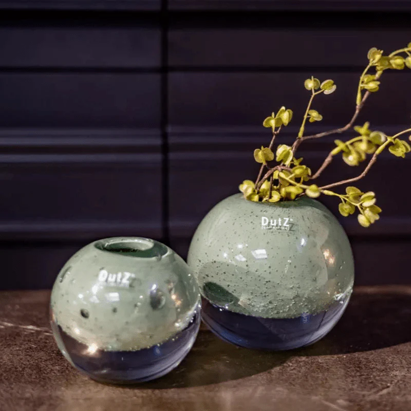 BALL VASE KULA -  Pistache Bubbles