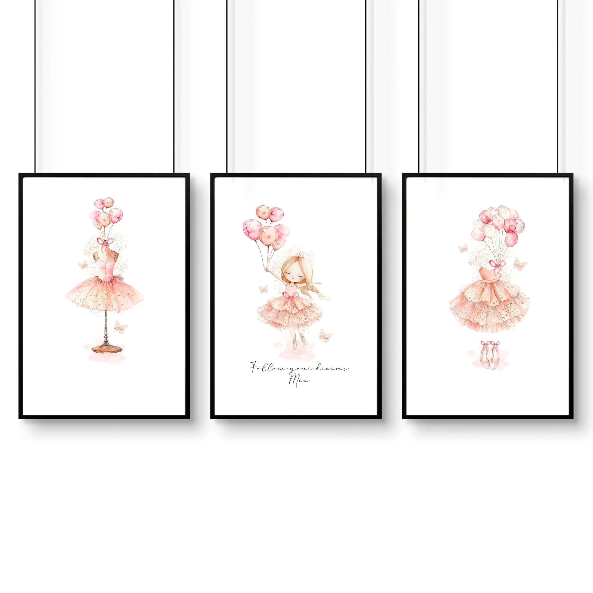 Ballerina Artwork | Set of 3 wall art prints - Image 12