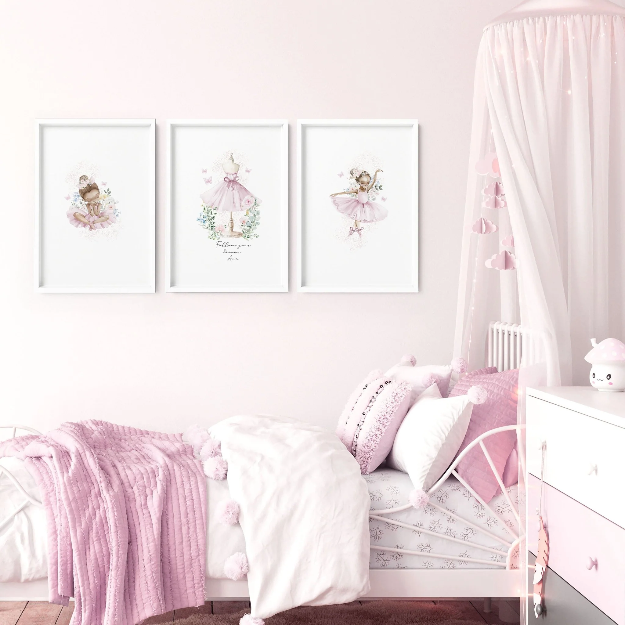 Ballerina Prints | Set of 3 wall art prints - Image 4