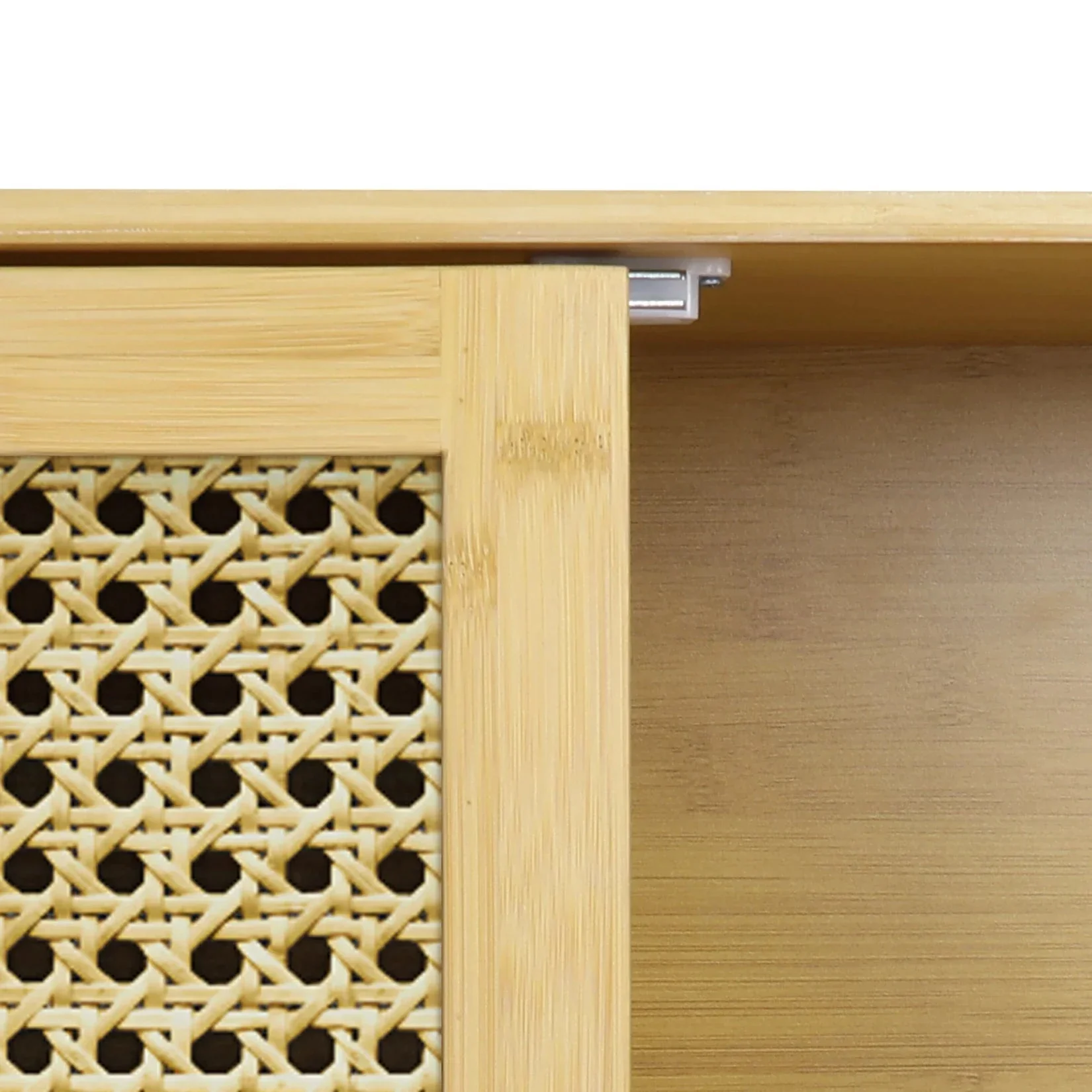 Bamboo Bathroom Wall Cabinet, Over the Toilet, Kitchen Storage, Solid Wood, 3 Shelves, 2 Doors - Image 10