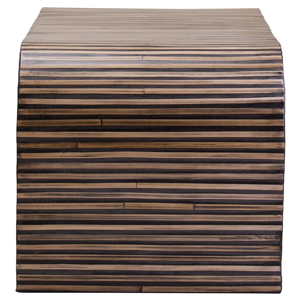 Bambusa Bamboo Inlay Curved Coffee Table - Image 8