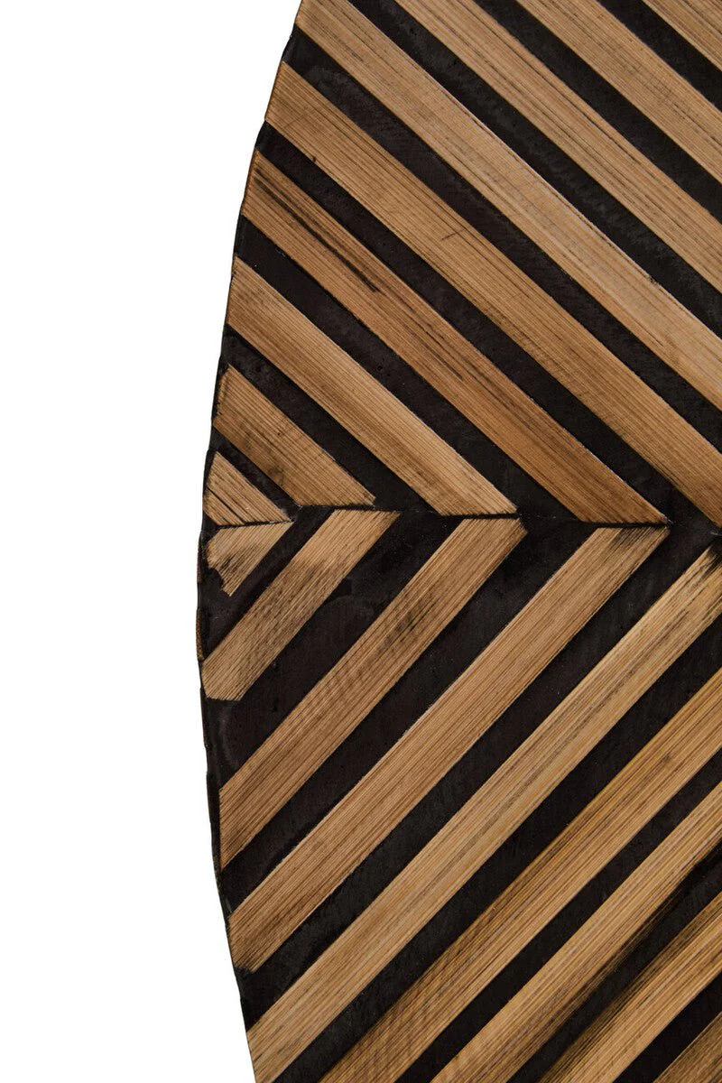 Bambusa Bamboo Inlay Round Wall Mirror - Image 7
