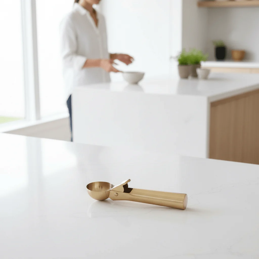 Barron Light Gold Finish Ice Cream Scoop - Image 2