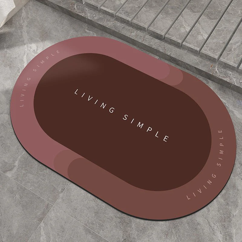 Bath Mat Entrance Door Mat Super Absorbent Bathroom Mats Quick Drying Bathroom Carpet Modern Simple Non-Slip Floor Mats Home - Image 9