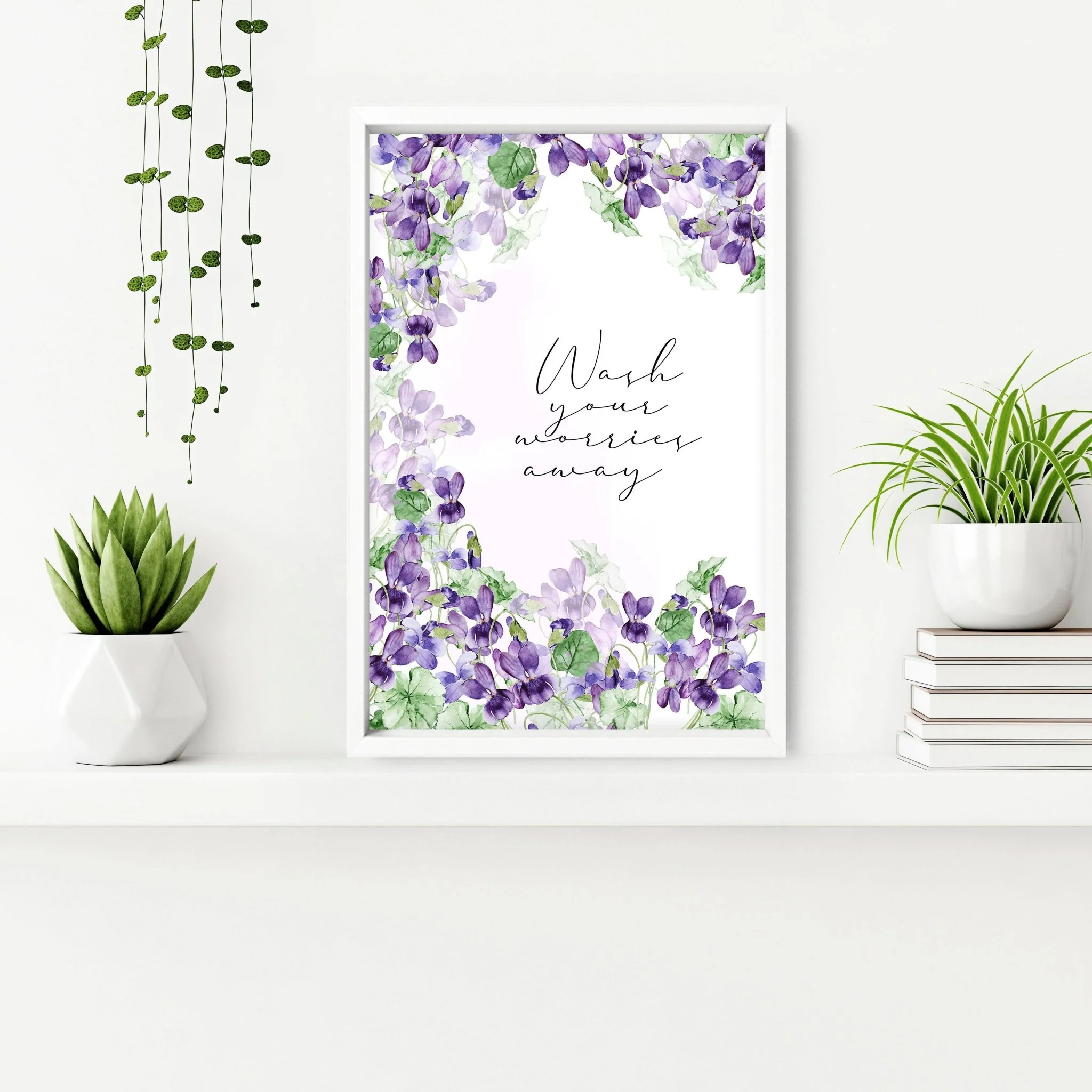 Bath pictures for wall | set of 2 Shabby Chic  wall art prints - Image 4