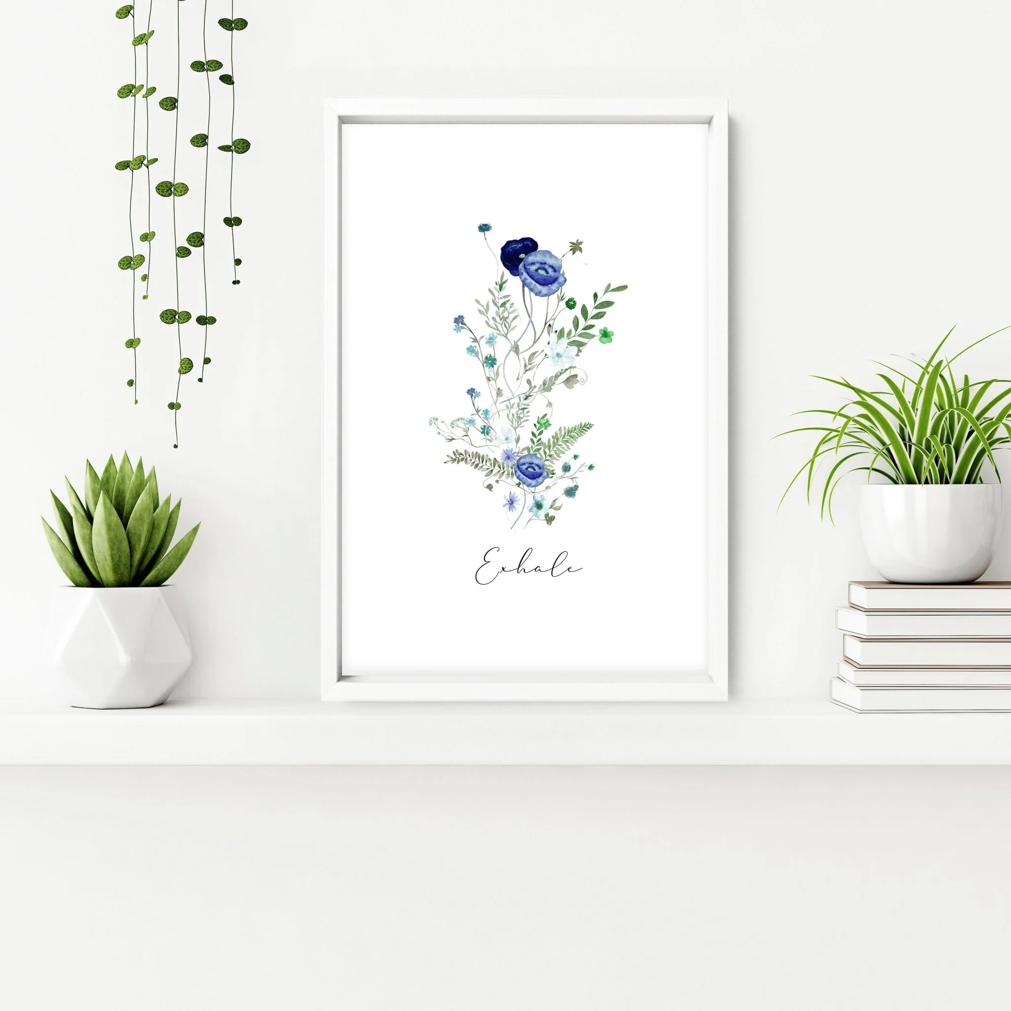 Bathroom art decor | set of 3 Shabby Chic Floral wall art - Image 5