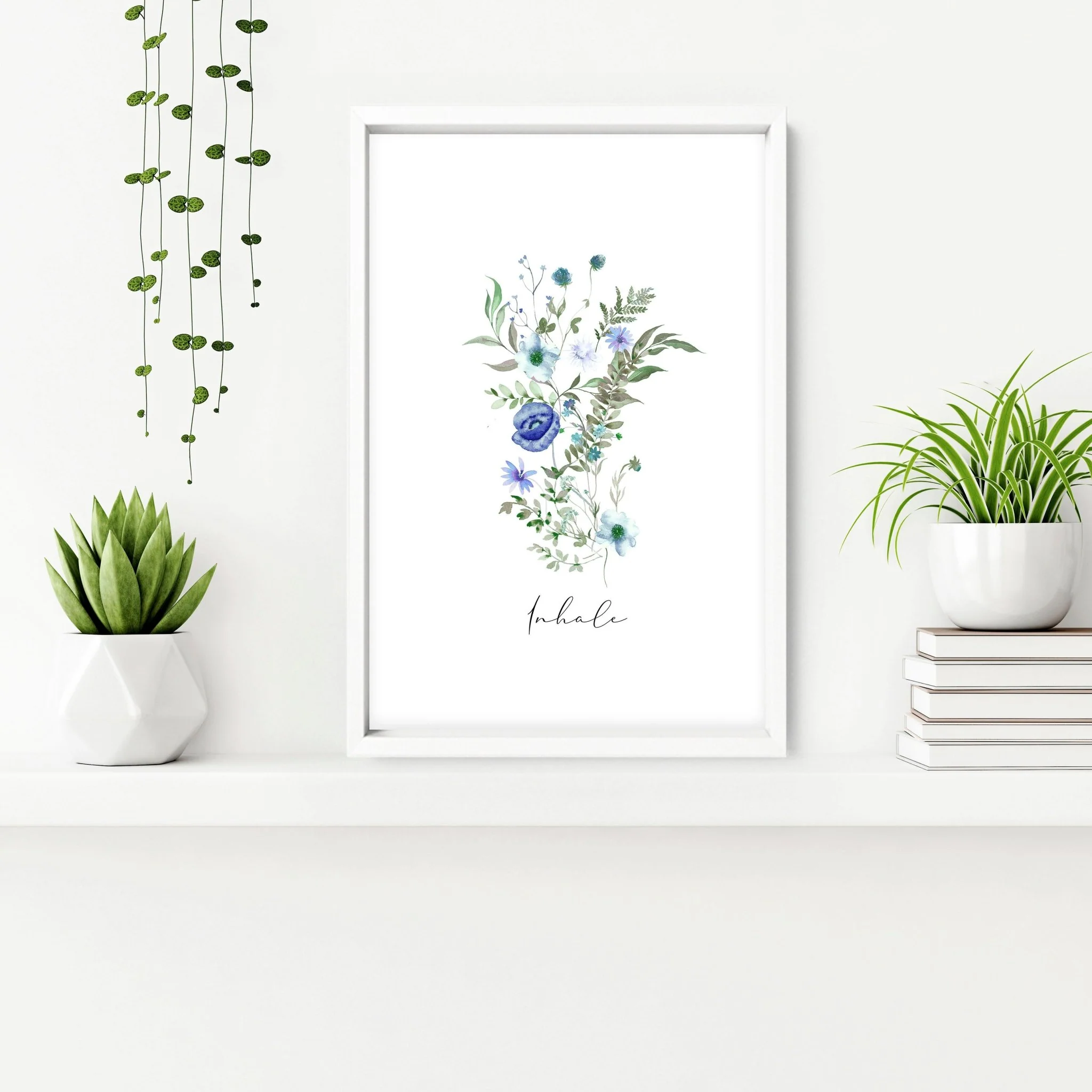 Bathroom art decor | set of 3 Shabby Chic Floral wall art - Image 7