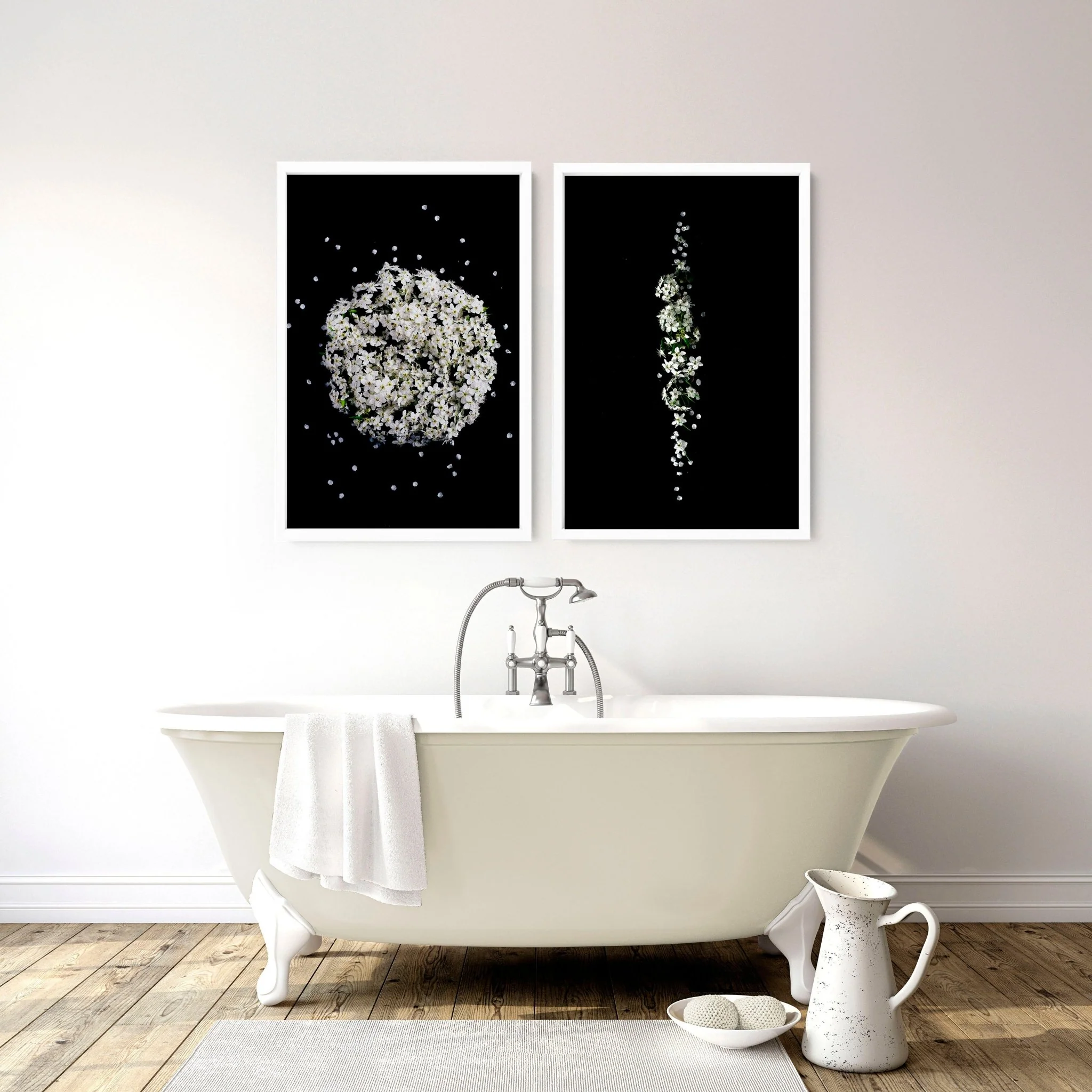 Bathroom art wall decor | set of 2 wall art prints - Image 3