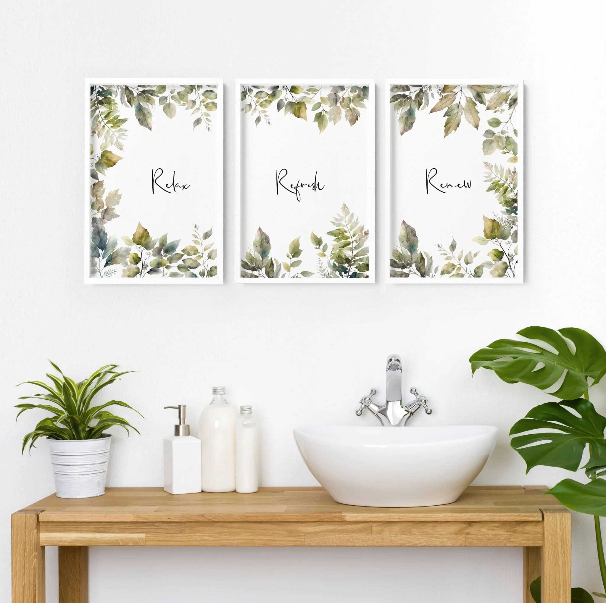 Bathroom Art Wall | Set of 3 wall art prints - Image 3