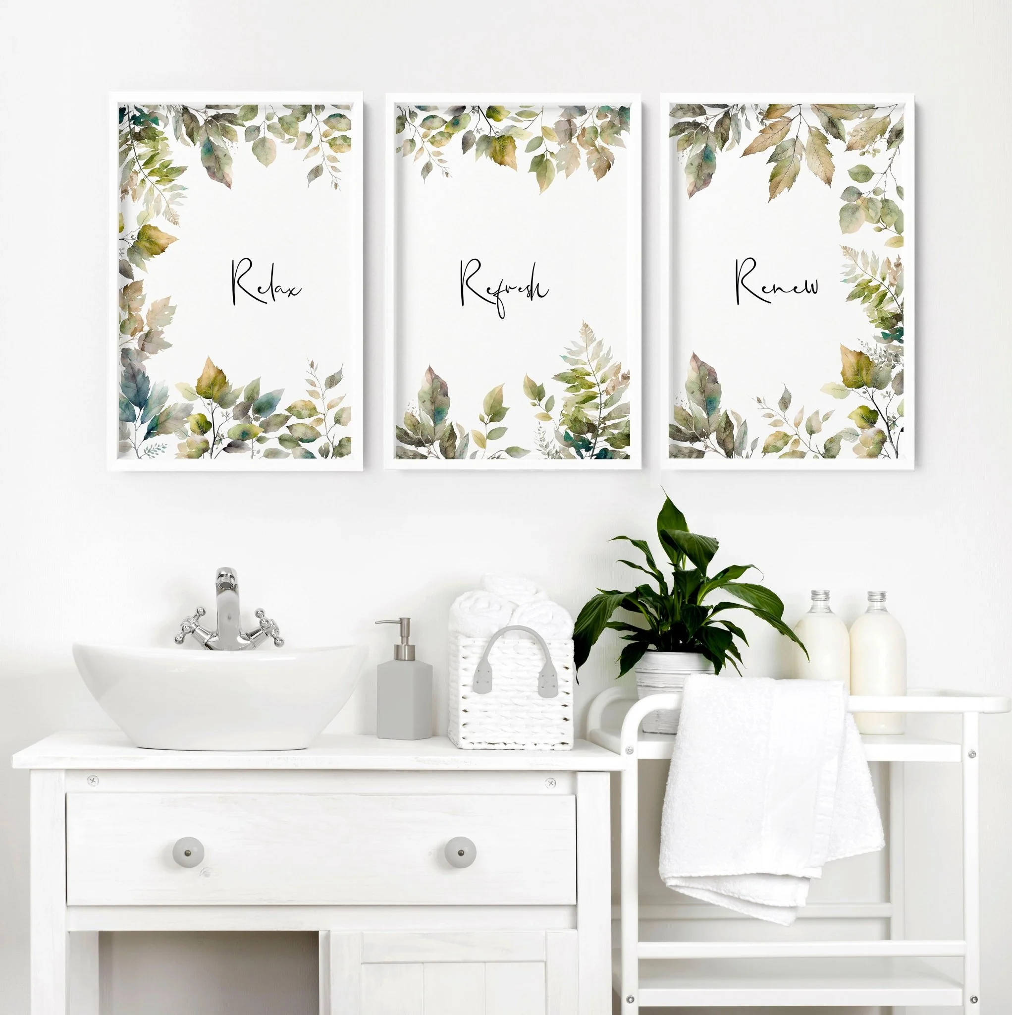 Bathroom Art Wall | Set of 3 wall art prints - Image 4