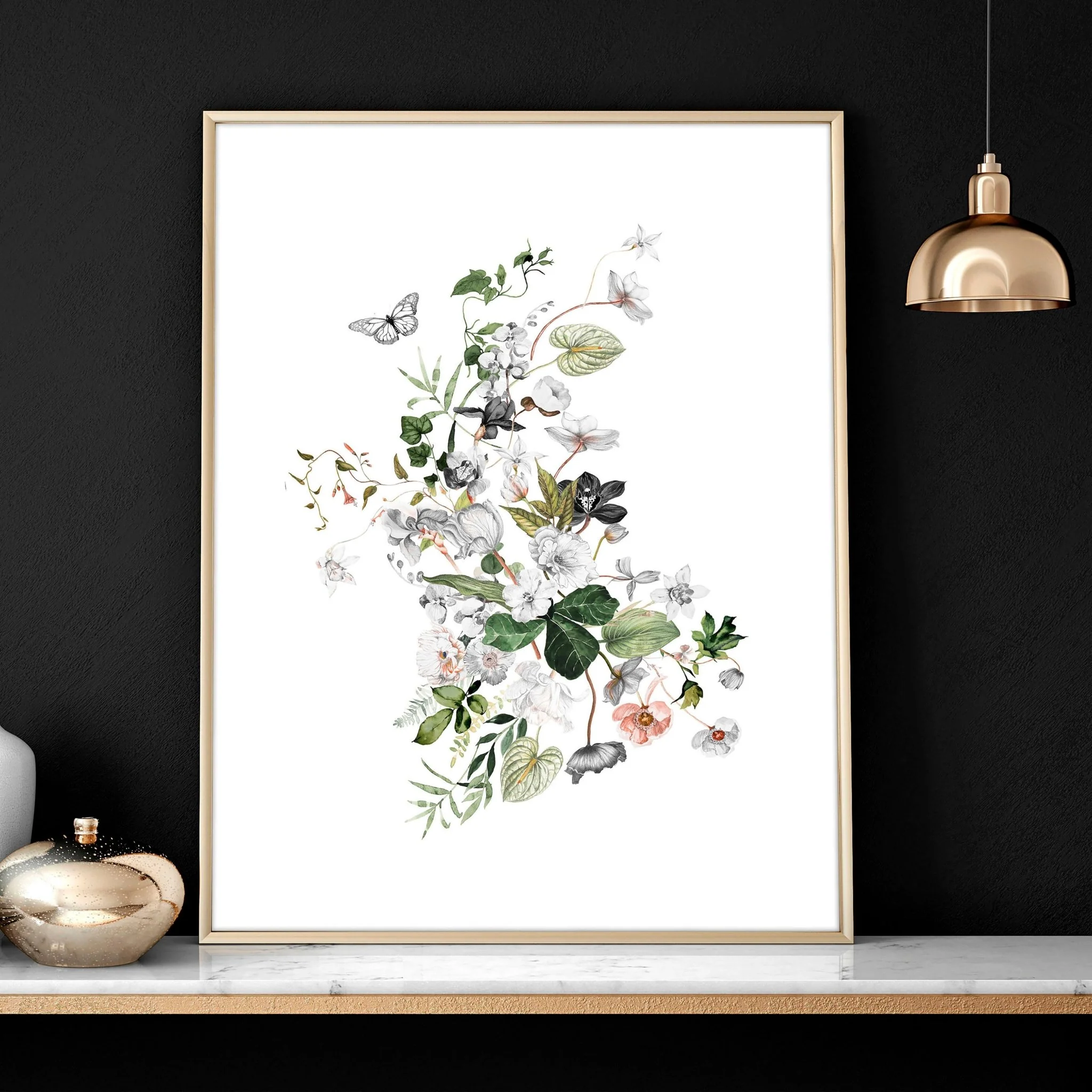 Bathroom chic shabby decor | set of 3 framed wall prints - Image 5