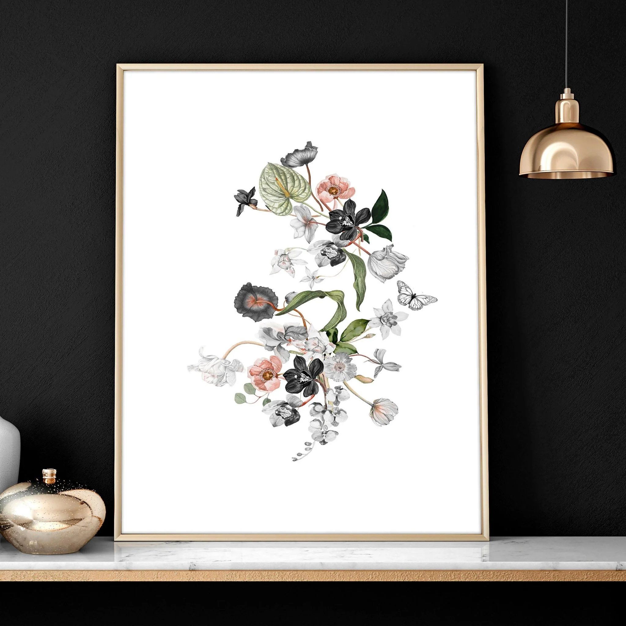 Bathroom chic shabby decor | set of 3 framed wall prints - Image 6