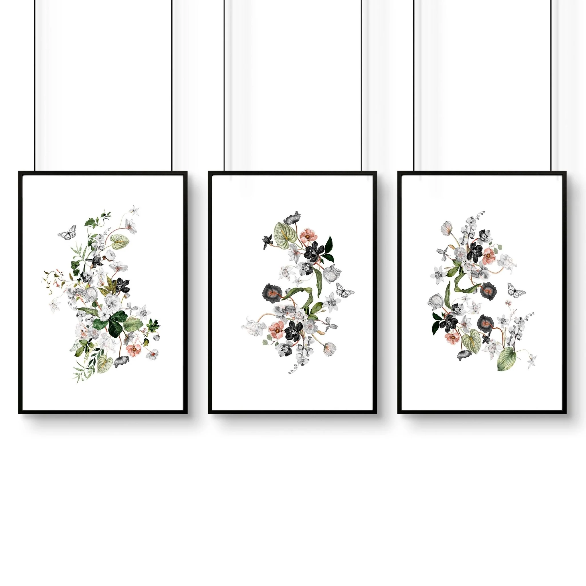 Bathroom chic shabby decor | set of 3 framed wall prints - Image 8