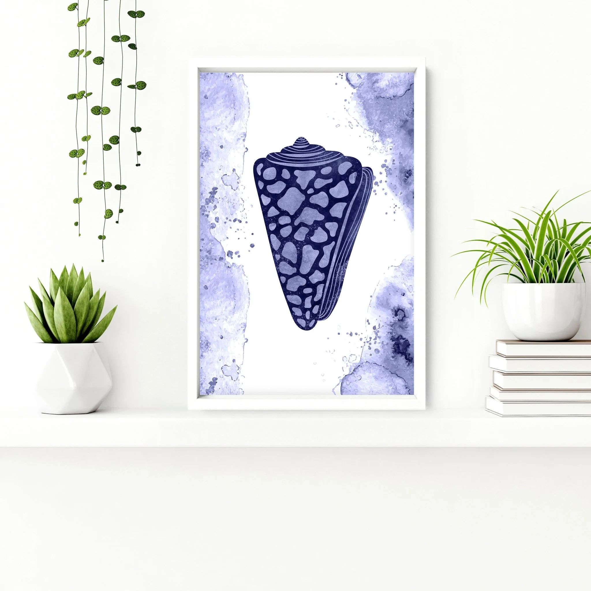 Bathroom decor blue | set of 3 wall art prints - Image 5