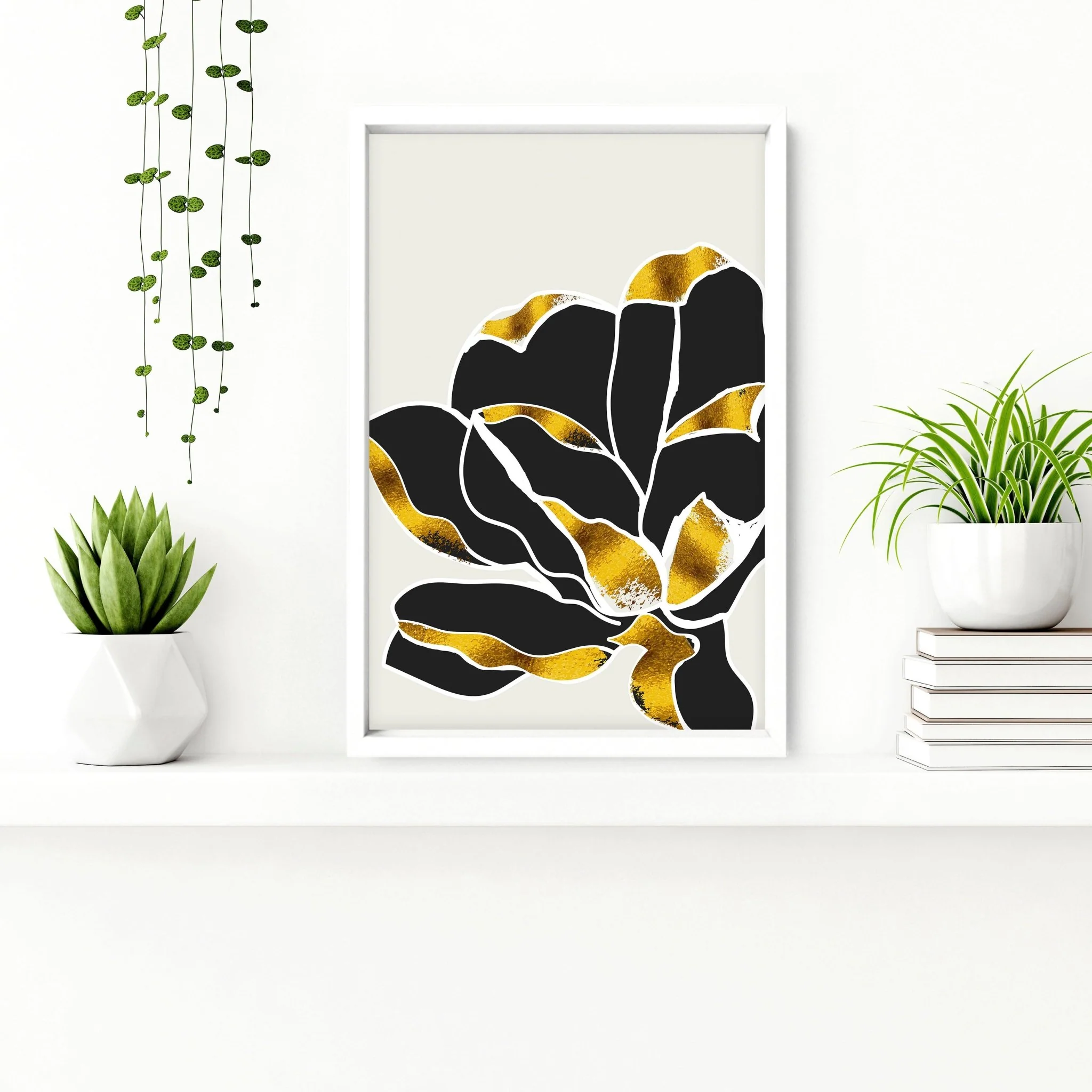 Bathroom decor gold | set of 3 framed wall art - Image 5