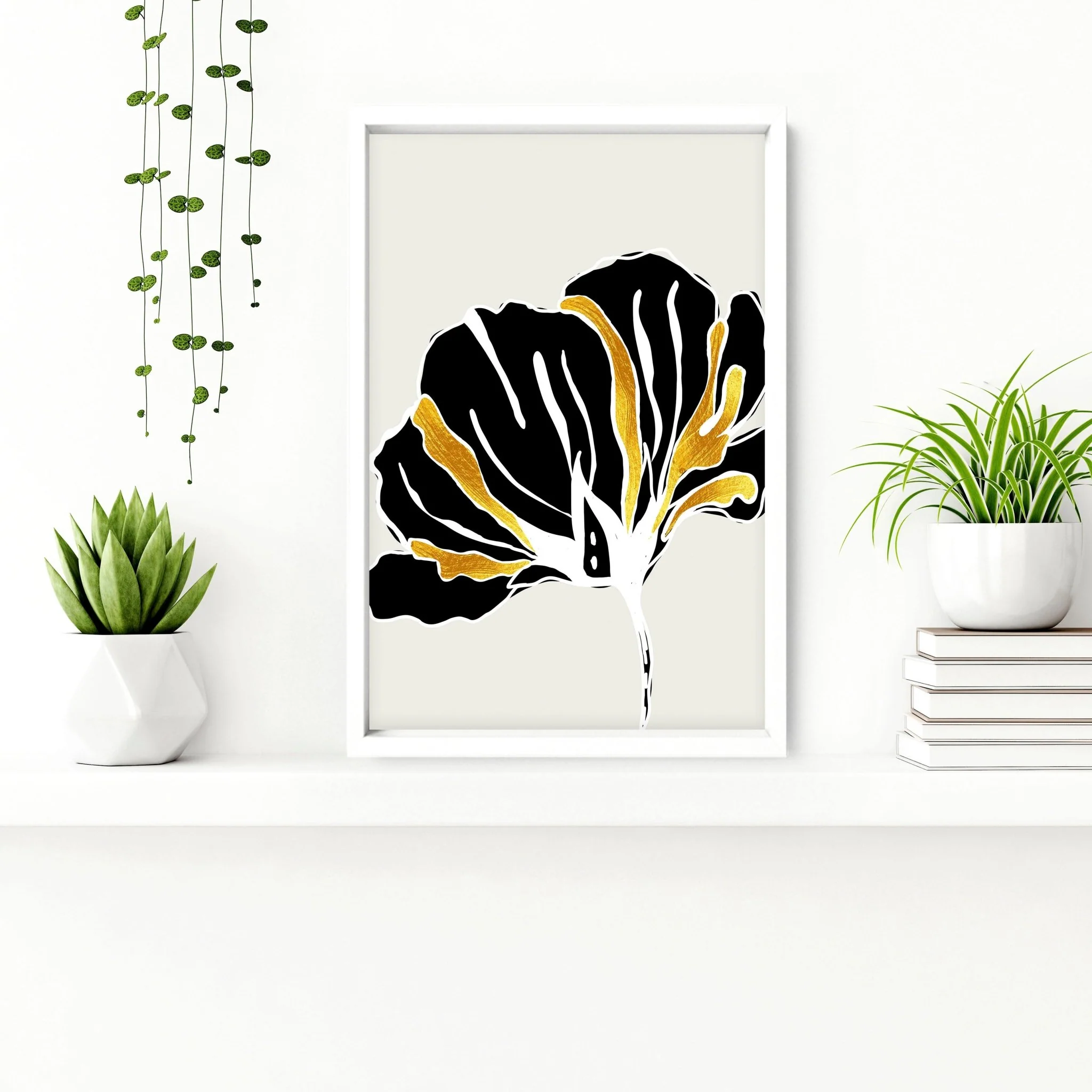 Bathroom decor gold | set of 3 framed wall art - Image 6