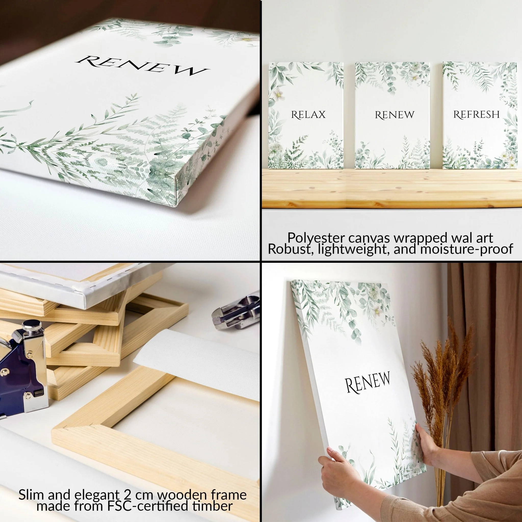 Bathroom Decor Green | Set of 3 wall art prints - Image 10