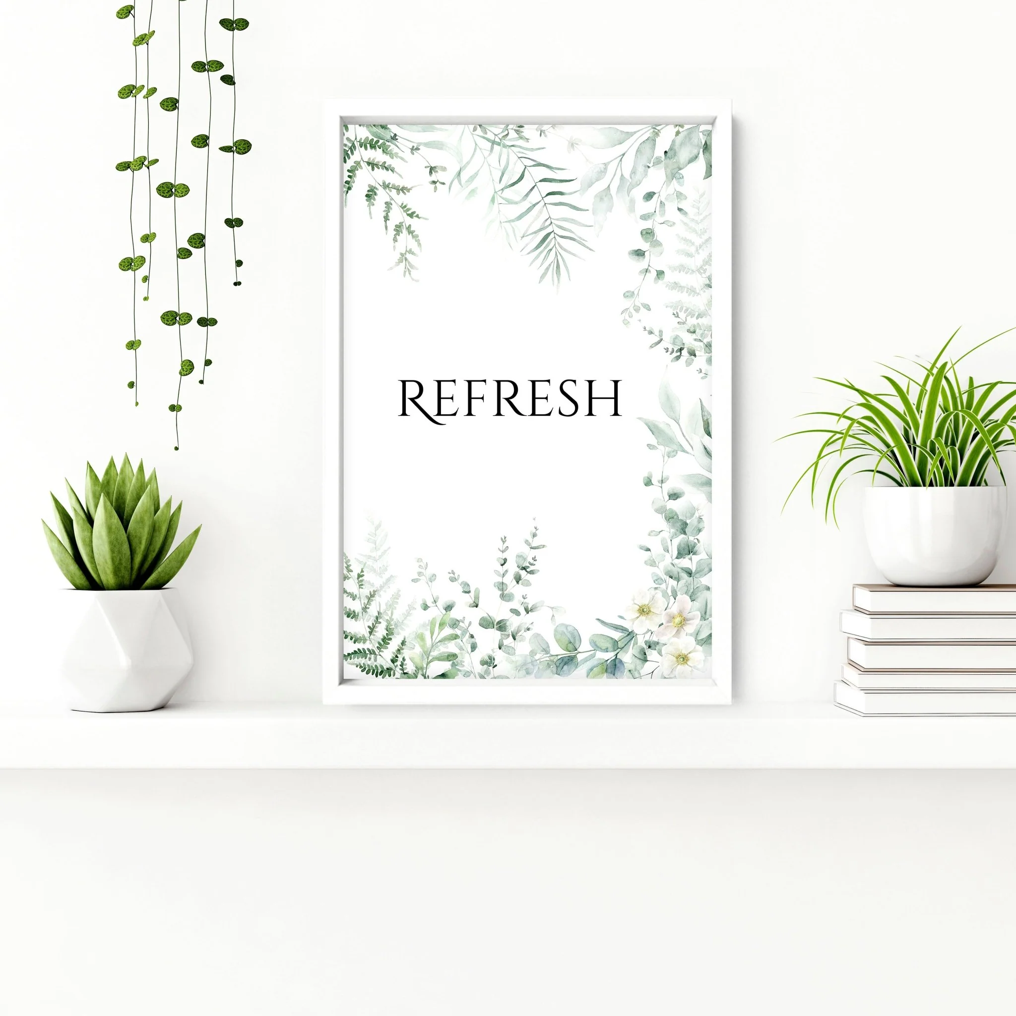 Bathroom Decor Green | Set of 3 wall art prints - Image 9
