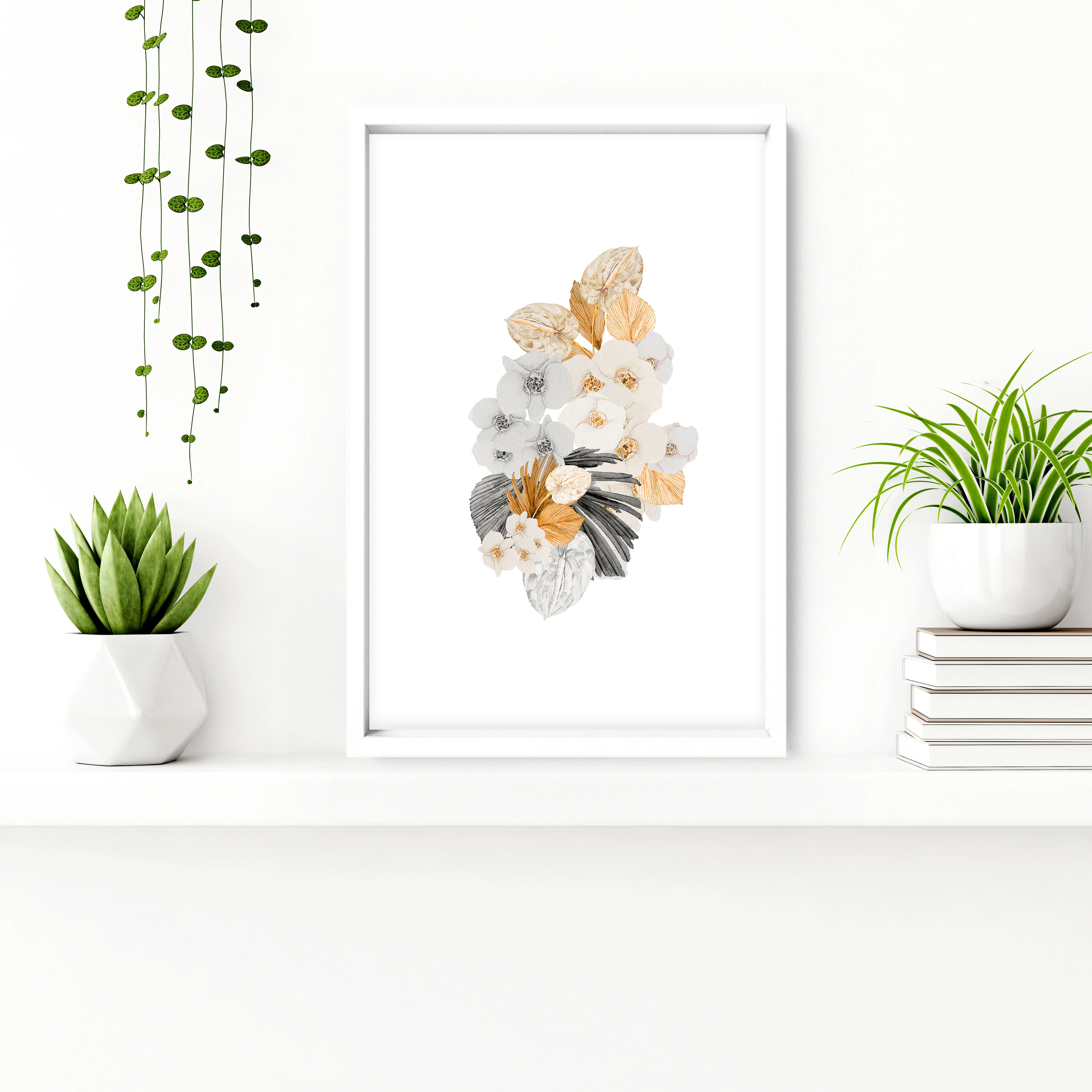 Bathroom decorations for walls | Set of 3 Shabby Chic wall art - Image 4