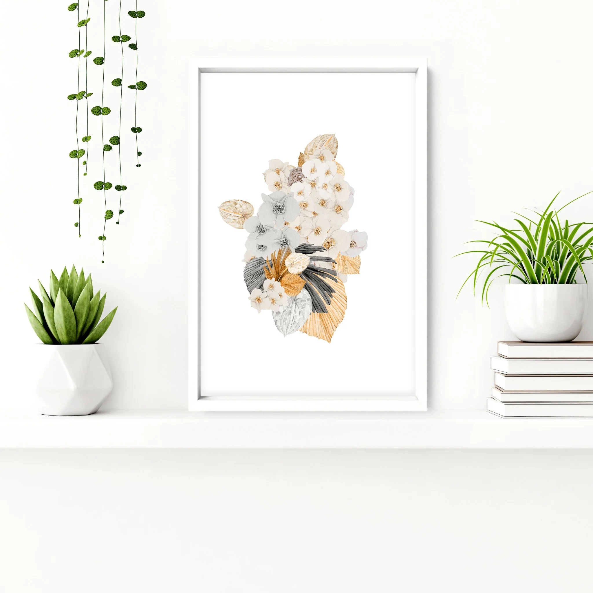 Bathroom decorations for walls | Set of 3 Shabby Chic wall art - Image 6