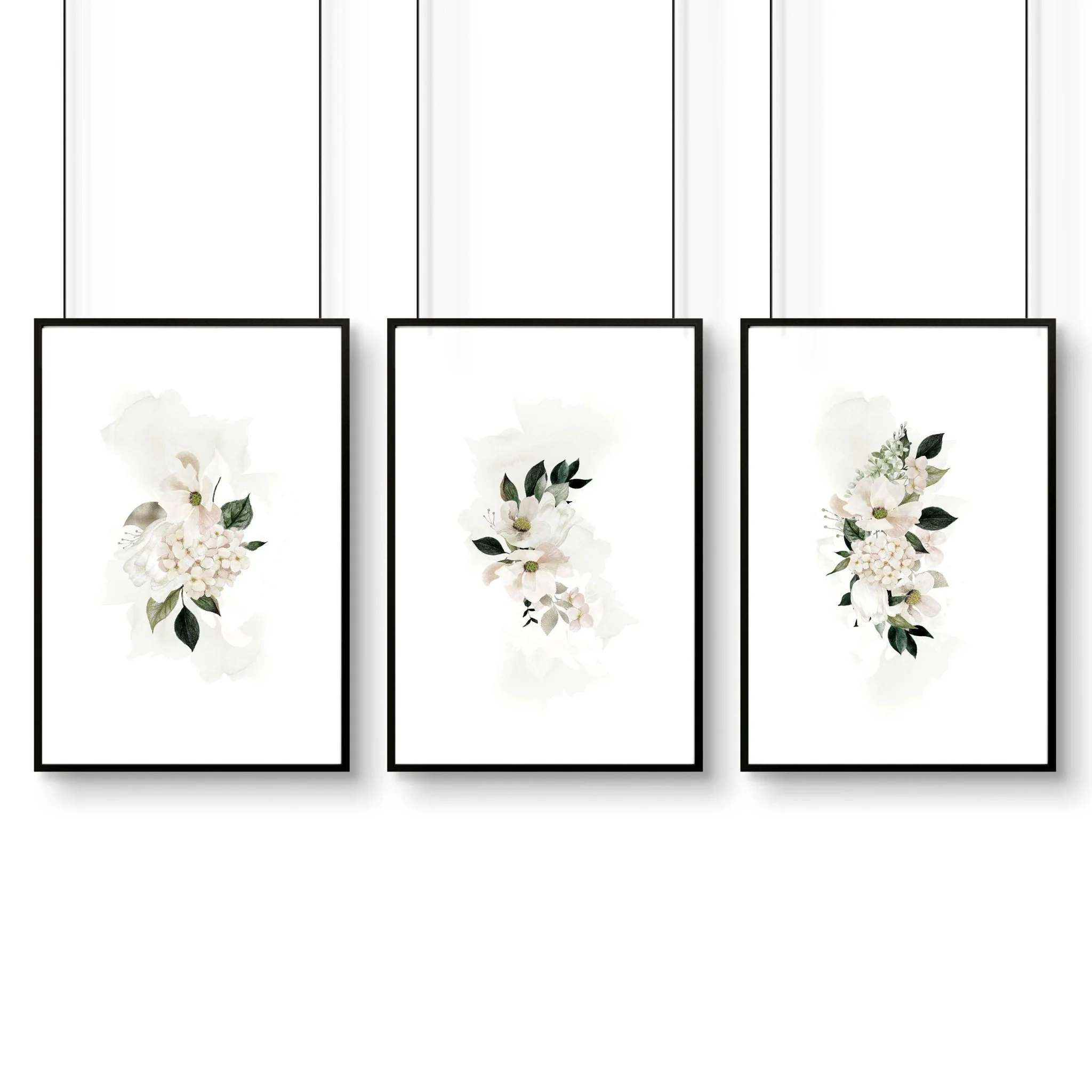 Bathroom framed pictures | set of 3 Shabby Chic wall art - Image 7
