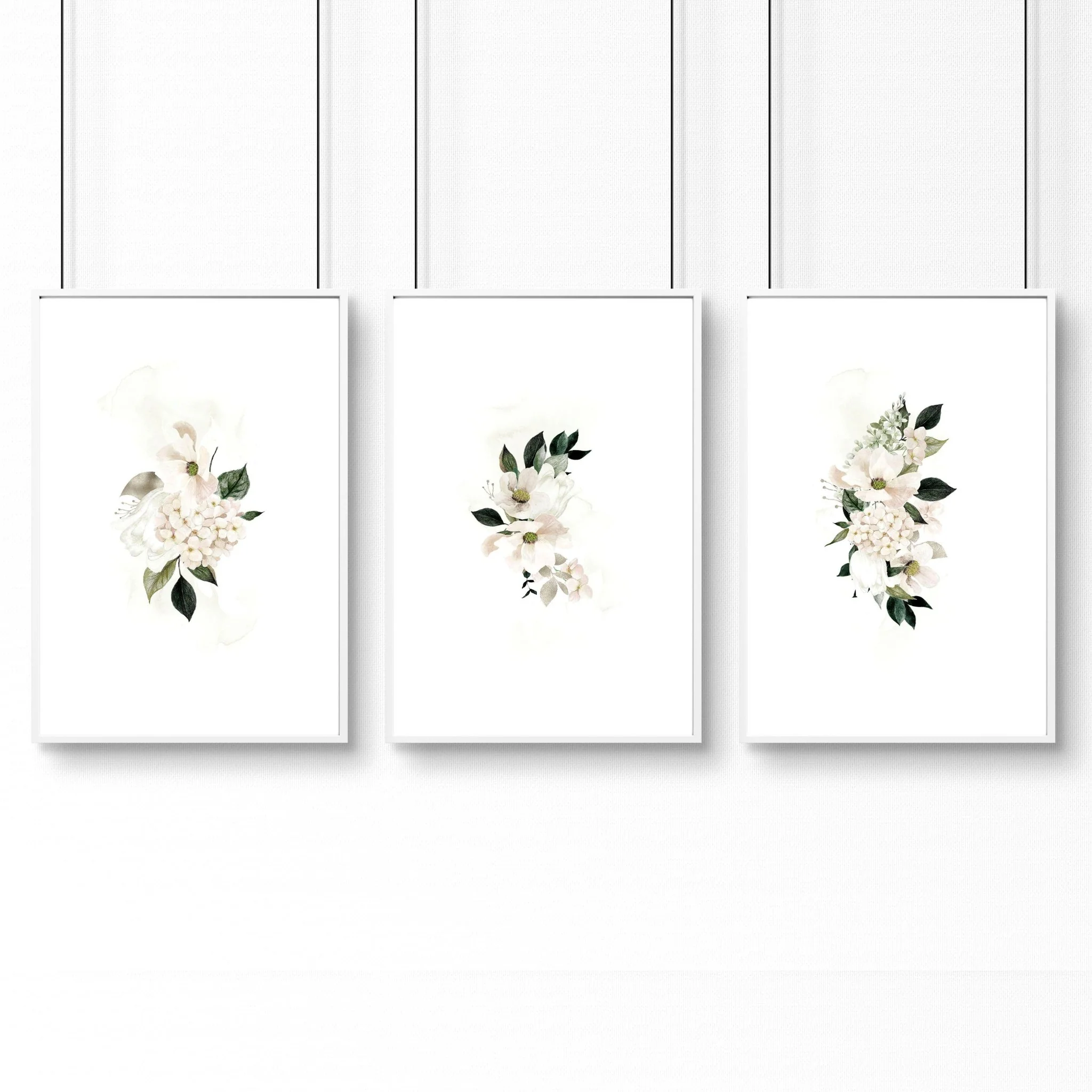 Bathroom framed pictures | set of 3 Shabby Chic wall art - Image 8