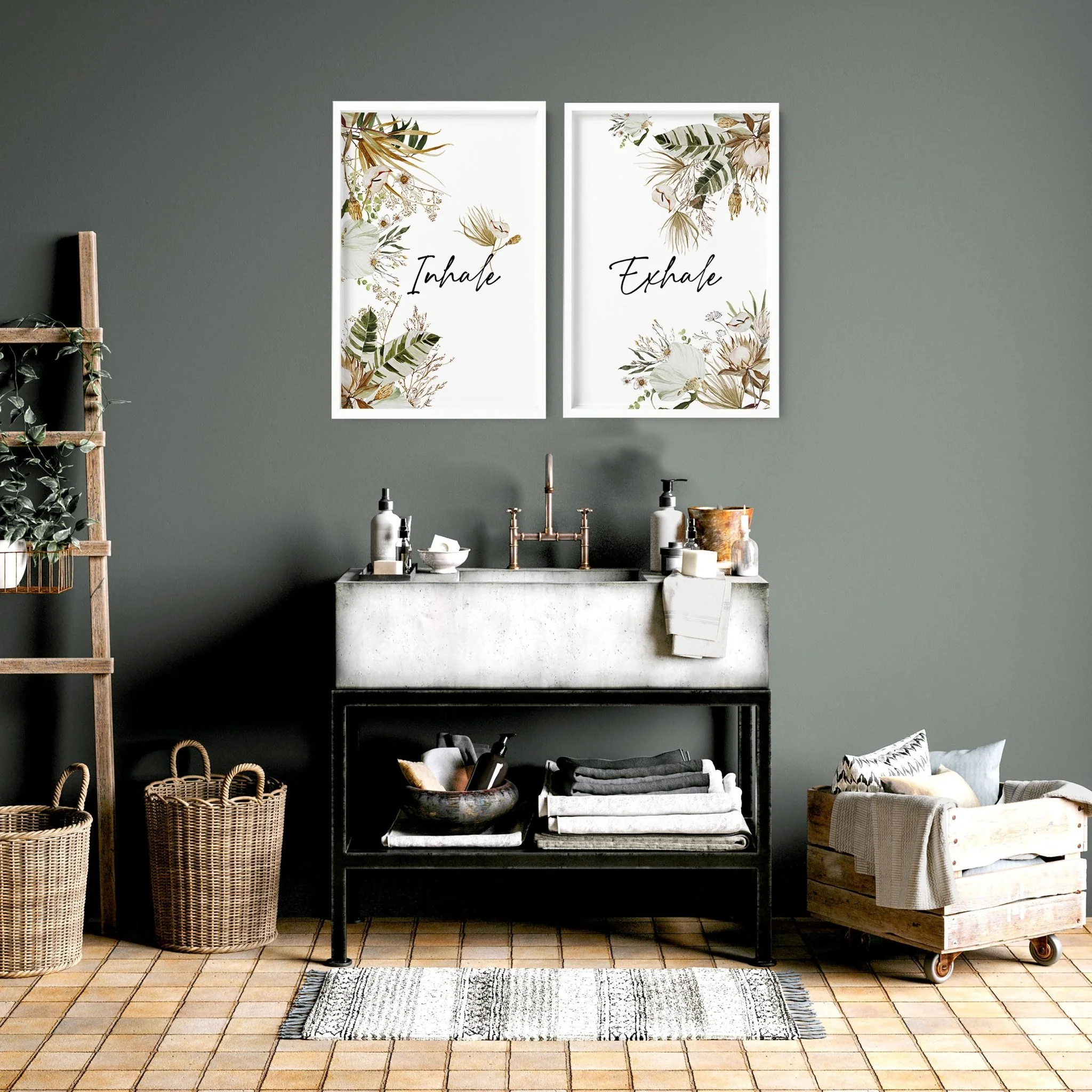 Bathroom pictures for walls | Set of 2 prints - Image 2