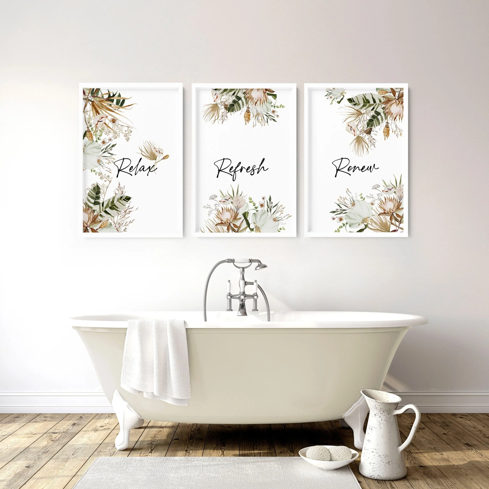 Bathroom pictures | set of 3 wall art - Image 6