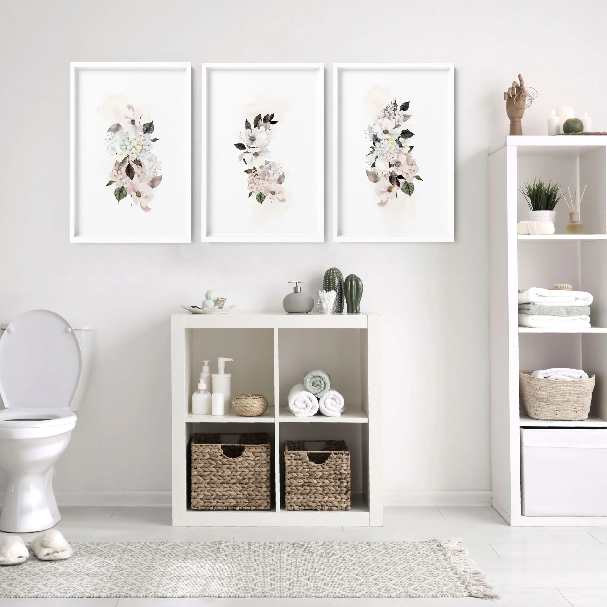 Bathroom prints framed | set of 3 wall art prints - Image 6