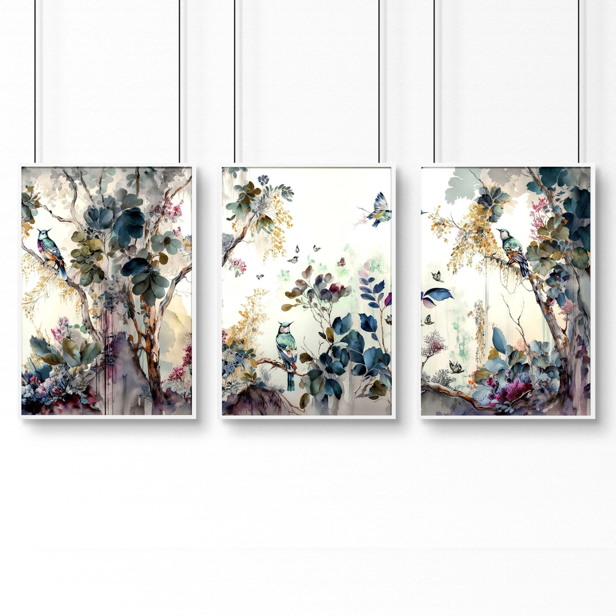 Bathroom prints in uk | set of 3 Chinoiserie wall prints - Image 10