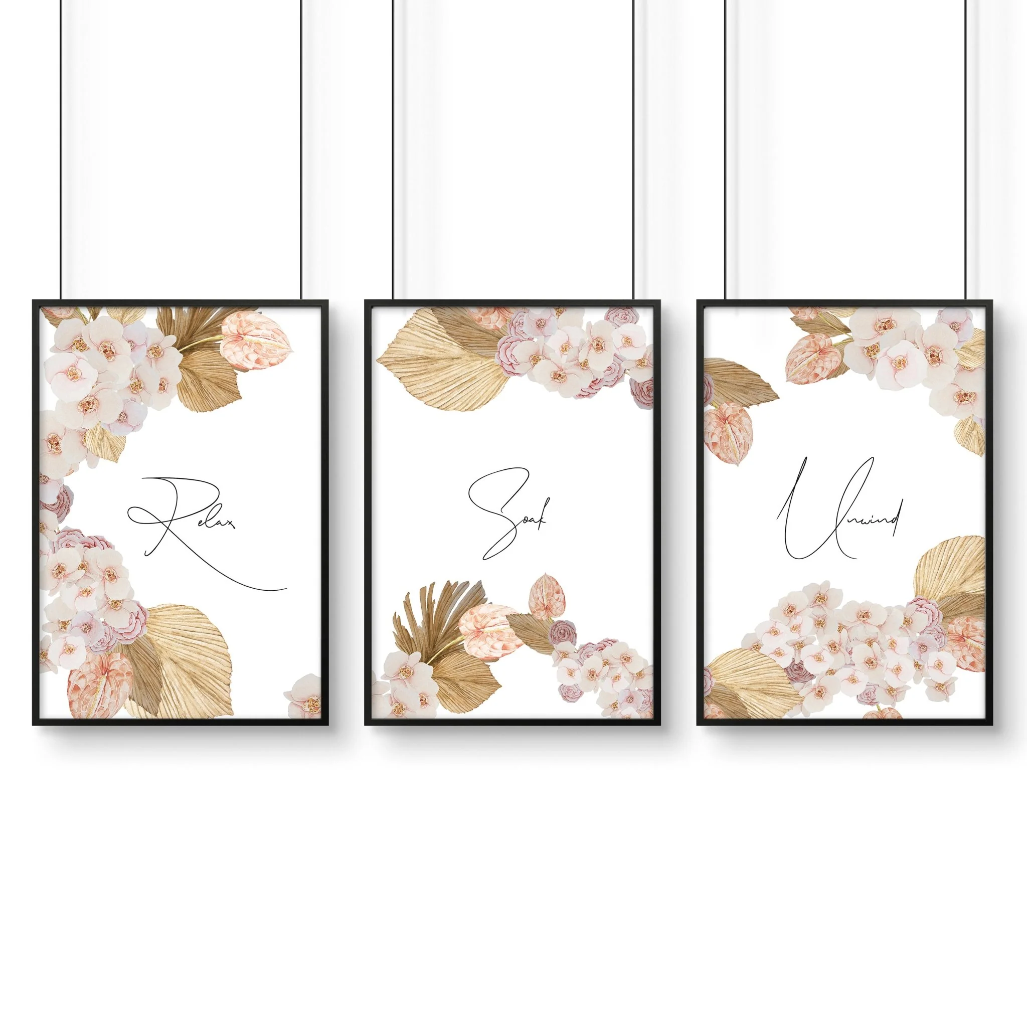 Bathroom wall decor art | Set of 3 wall art - Image 8
