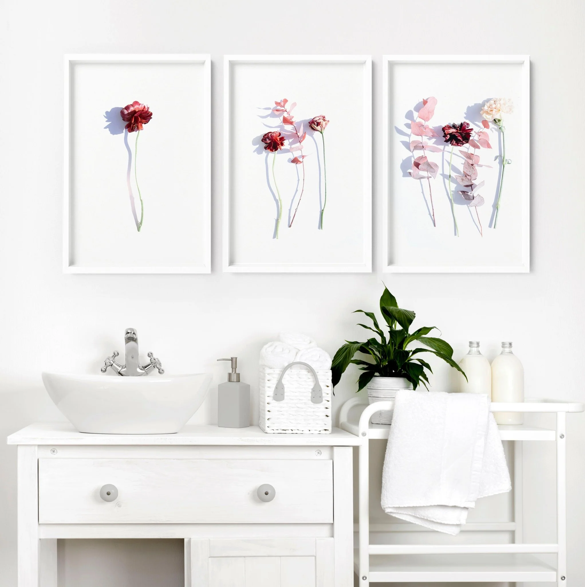 Bathroom wall hanging | set of 3 framed wall art - Image 7