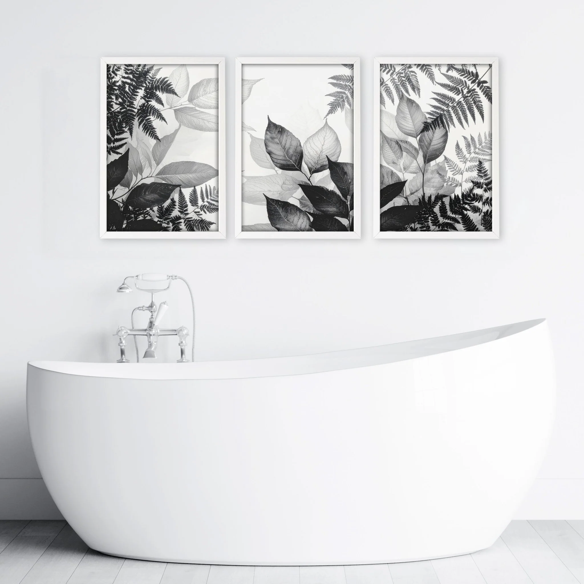 Bathroom Wall Prints | Set of 3 Botanical Wall art Prints - Image 2