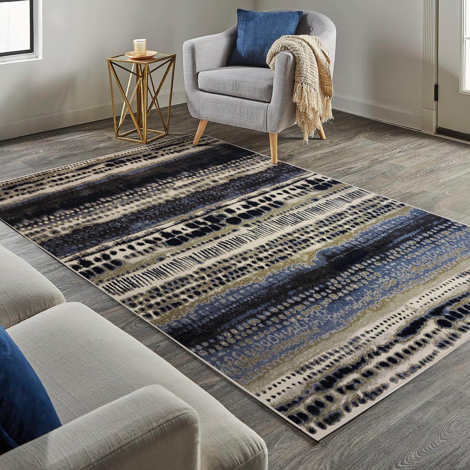 Batik Multicolour Abstract Rug