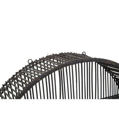 Batu Large Black Rattan Wall Shelf - Image 10