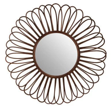 Batu Rattan Black Circular Wall Mirror - Image 10