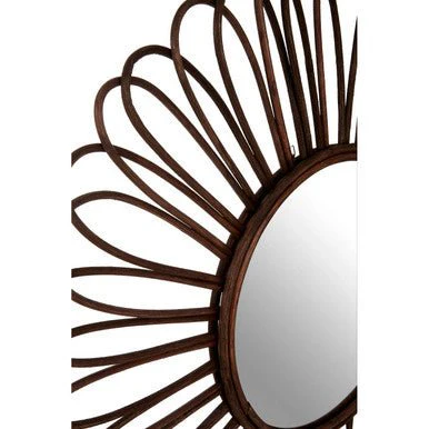 Batu Rattan Black Circular Wall Mirror - Image 7