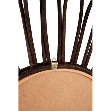 Batu Rattan Black Circular Wall Mirror - Image 9